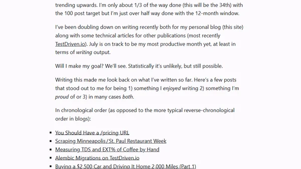 #100DaysToOffload 6-Month Retrospective