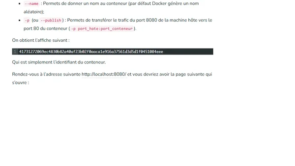 Docker : découverte des bases