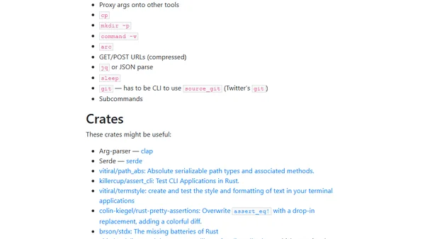 Notes on building CLI applications in Rust