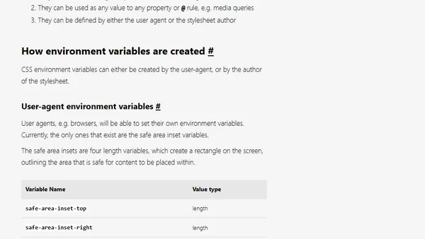 Everything about CSS environment variables