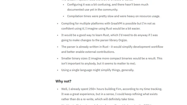Re-writing Firn in Rust - pt. 1