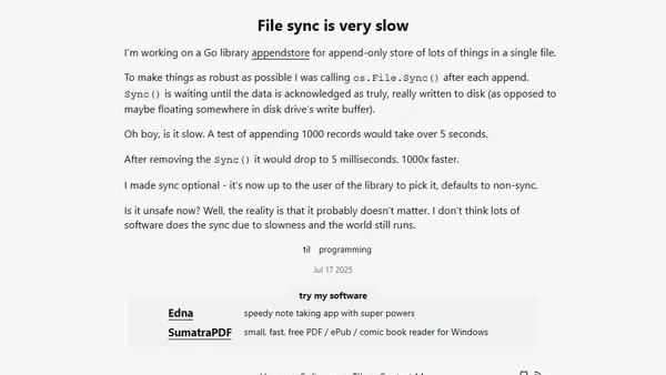 File sync is very slow