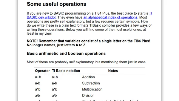 Code your TI84Plus BASIC programs on a computer (using your favorite editor!)