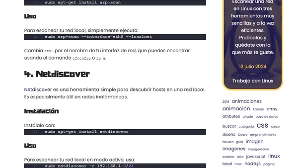Escanear una red en Linux