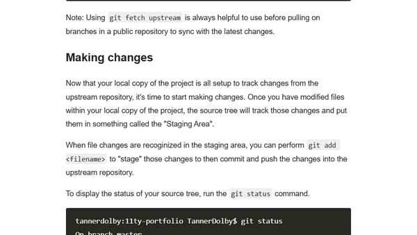 Using Git for Contributing to Open Source