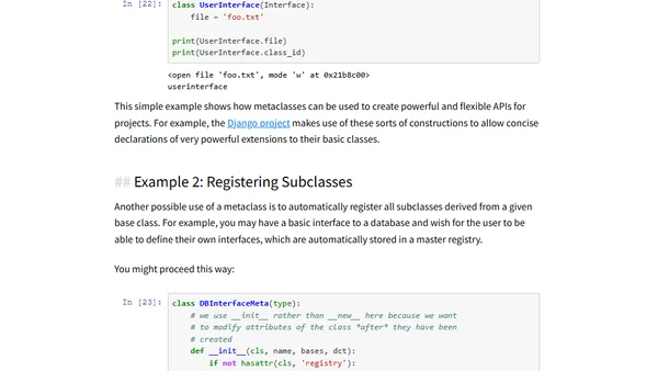 A Primer on Python Metaclasses