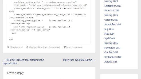 Some custom Capifony tasks