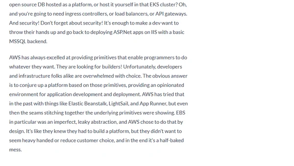 AWS re:Invent 2022 - is AWS OK?