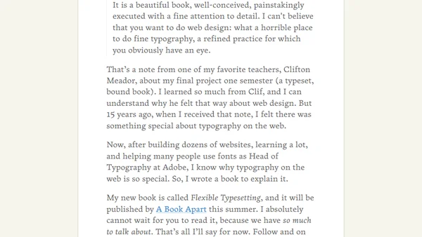 Coming soon: Flexible Typesetting