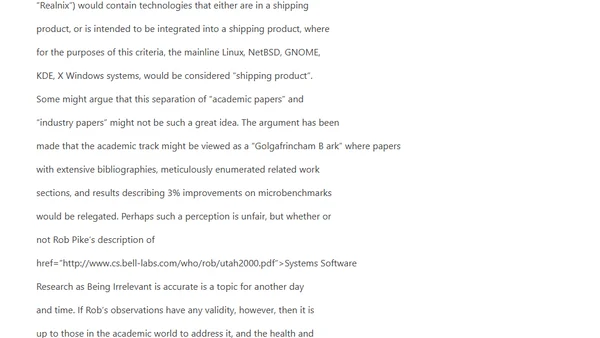 Comparing OLS and Usenix