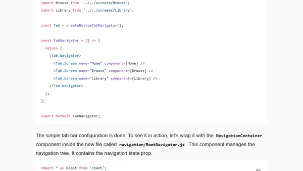 How to Create a Custom Tab Bar in React Native