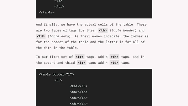 HTML+CSS Tutorial, Part 1