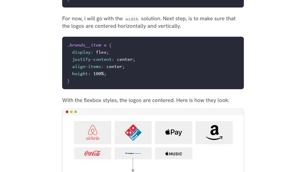 Aligning Logo Images in CSS