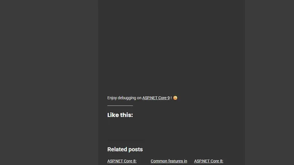 ASP.NET Core 9: Discover the new developer Exception page