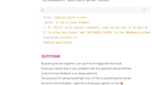 Required @Input() properties