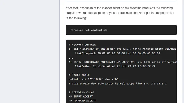 Container networking is simple