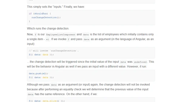 Faster Angular Applications - Part 1. On Push Change Detection and Immutability