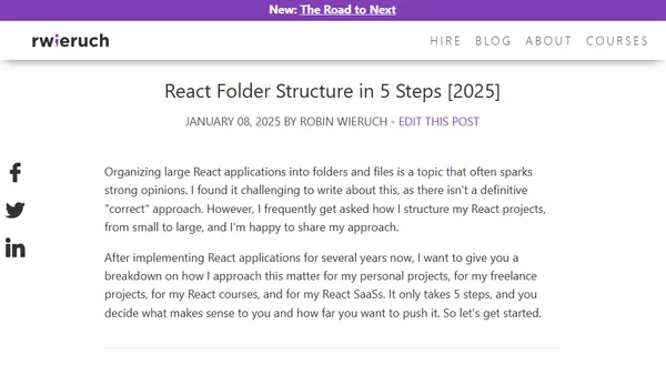React Folder Structure in 5 Steps [2025]
