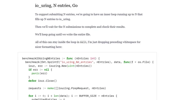 io_uring basics: Writing a file to disk