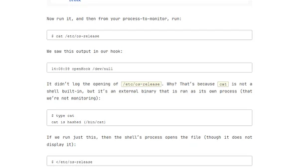 Linux kernel probing