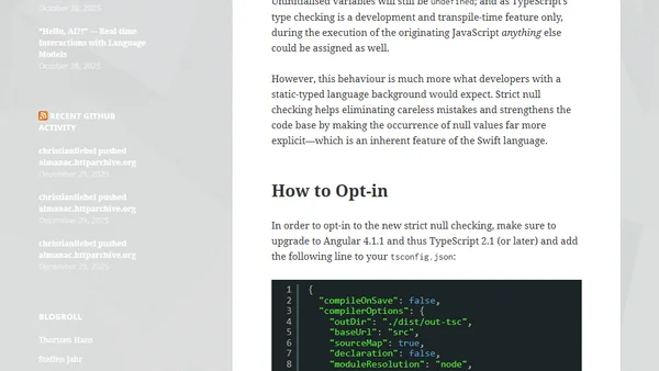 Angular & TypeScript: Writing Safer Code with strictNullChecks