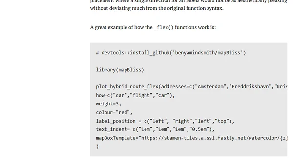 RObservations #43 : Control Individual Label Positions In mapBliss With `_flex()` Functions