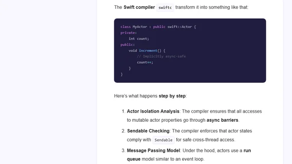 How Does Swift Handle Concurrency Actors, GlobalActor ?