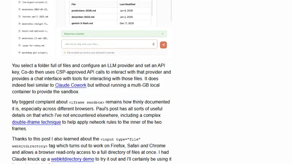 the browser is the sandbox
