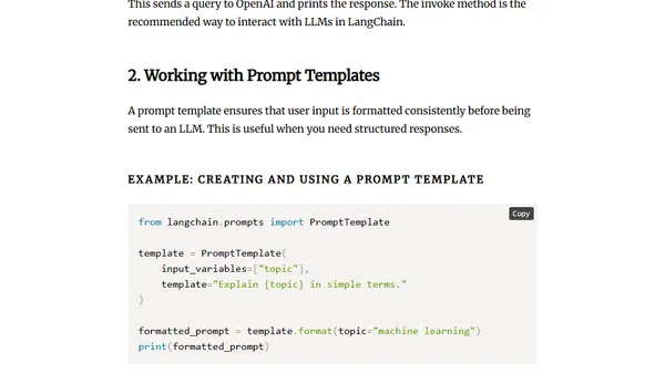Crash Course on Developing AI Applications with LangChain