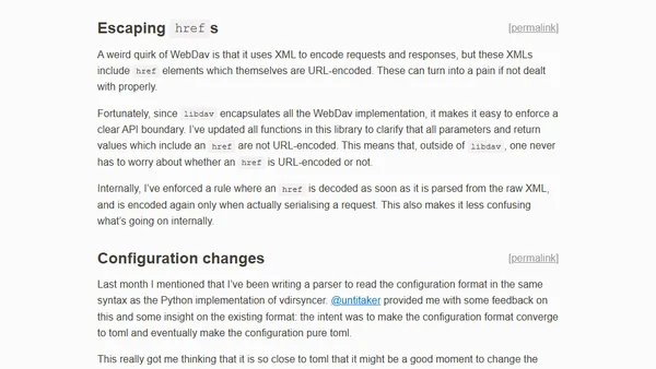 vdirsyncer status update, July 2023