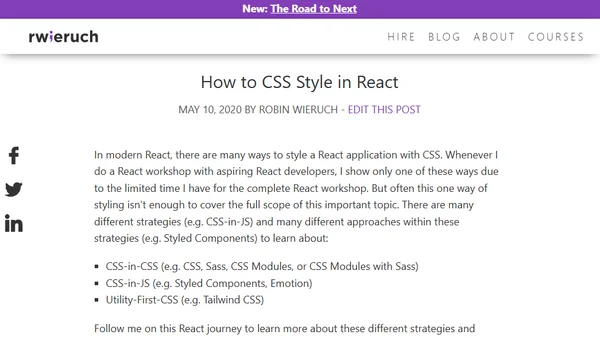 How to CSS Style in React