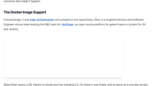 Docker Hub Image in Warp Speed for Open Source Projects