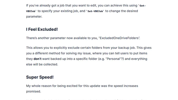 Disjointed Thoughts on Veeam Backup for Office 365 v3