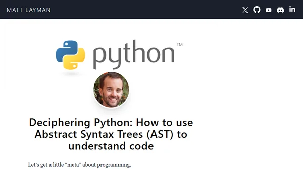 Deciphering Python: How to use Abstract Syntax Trees (AST) to understand code
