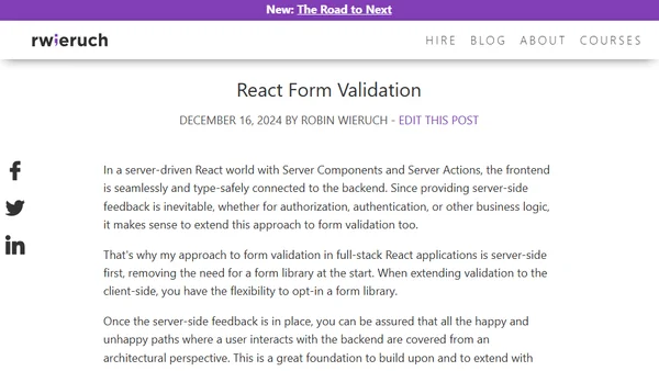 React Form Validation