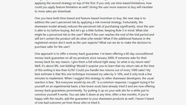 Increase software sales by 50% or more