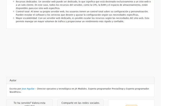 Tipos de alojamiento web, todo lo que necesitas saber