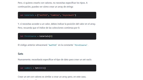 Colecciones en Swift