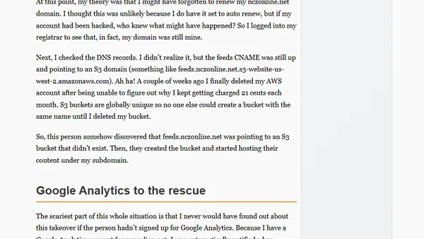 How someone temporarily took over my subdomain