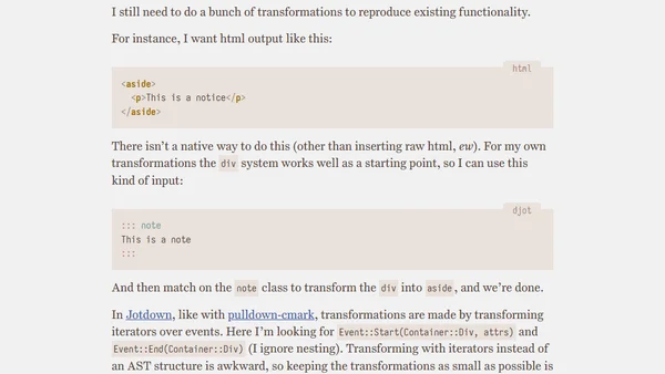 Blogging in Djot instead of Markdown