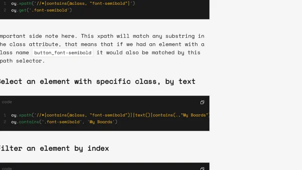 Cypress basics: xpath vs. CSS selectors