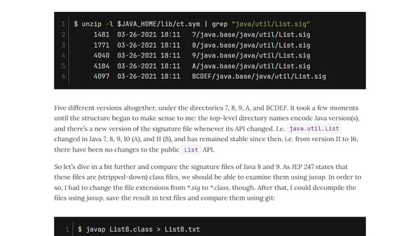 The Anatomy of ct.sym — How javac Ensures Backwards Compatibility