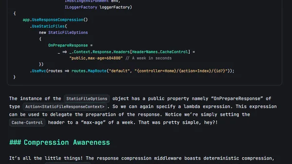 ASP.NET Core Response Optimization
