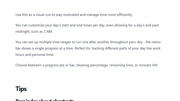 New App: Day Progress