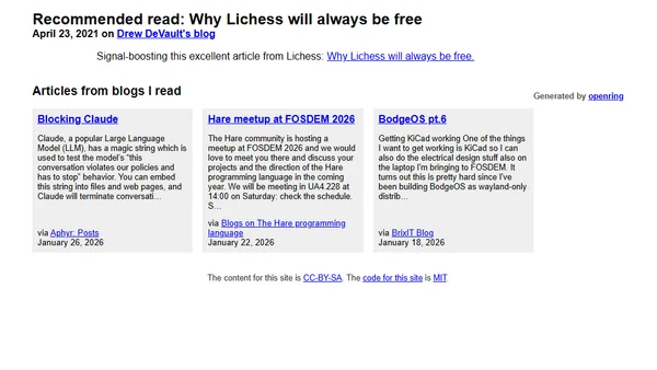Recommended read: Why Lichess will always be free
