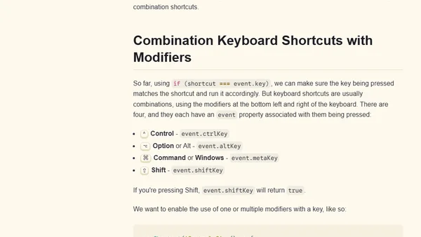 Creating a Keyboard Shortcut Hook in React (Deep Dive)