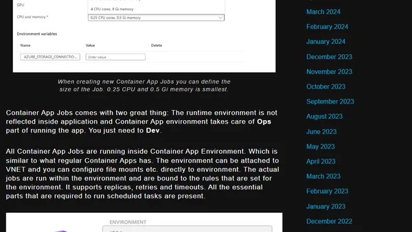 Azure Container App Jobs: A Simpler Approach to Background Tasks in Azure
