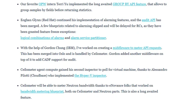 OpenStack Ceilometer Havana-3 milestone released