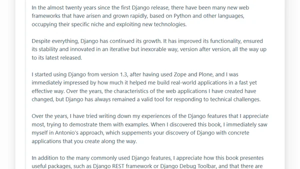 Django 5 by Example preface