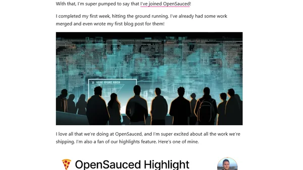 Getting Saucy: I Joined OpenSauced!